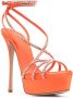Le Silla Belen crystal-embellished sandals Orange - Thumbnail 2