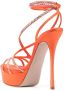 Le Silla Belen crystal-embellished sandals Orange - Thumbnail 3