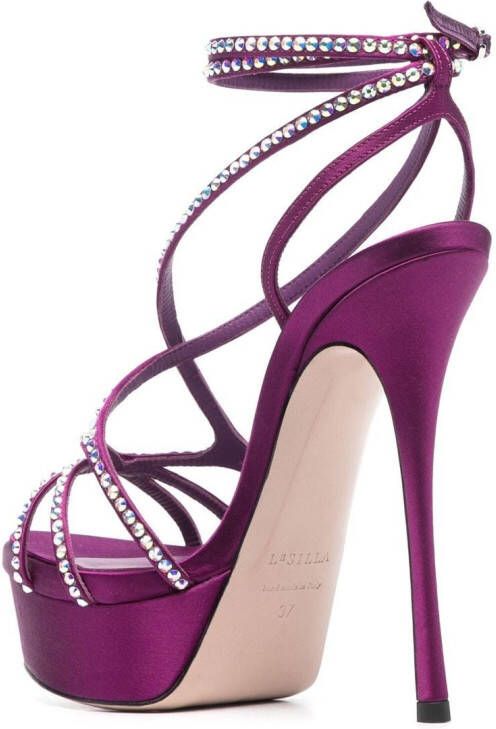 Le Silla Belen crystal-embellished sandals Purple