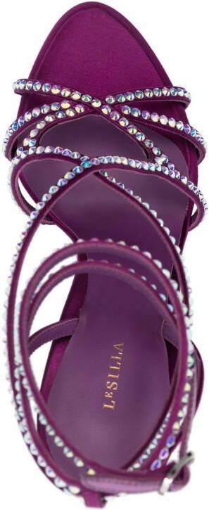 Le Silla Belen crystal-embellished sandals Purple