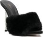 Le Silla Bella 105mm faux-fur mules Black - Thumbnail 2