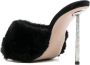 Le Silla Bella 105mm faux-fur mules Black - Thumbnail 3