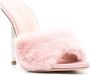 Le Silla Bella 105mm faux-fur mules Pink - Thumbnail 2