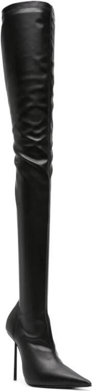 Le Silla Bella 110mm pointed-toe boots Black