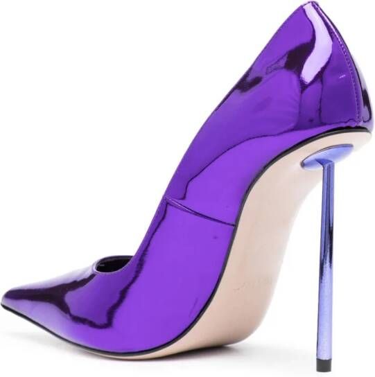 Le Silla Bella 115mm leather pumps Purple