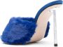 Le Silla Bella 120mm faux-fur mules Blue - Thumbnail 3