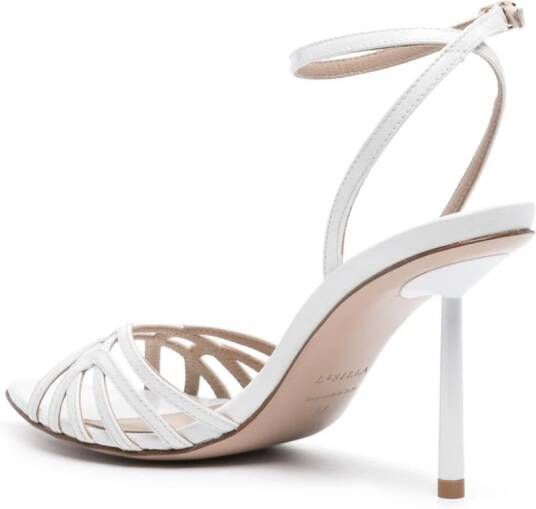 Le Silla Bella 120mm leather sandals White
