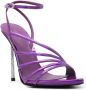 Le Silla Bella 120mm patent-leather sandals Purple - Thumbnail 2