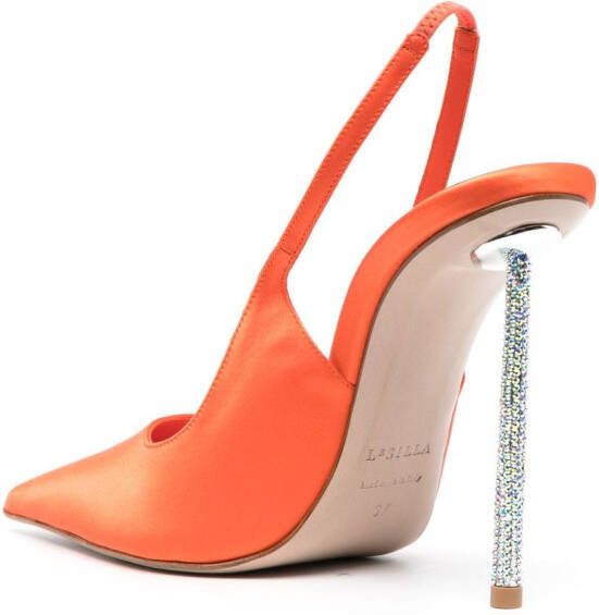 Le Silla Bella 125mm slingback pumps Orange