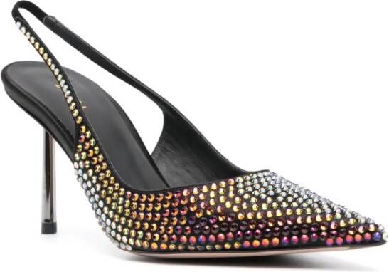 Le Silla Bella 70mm crystal-embellished pumps Black