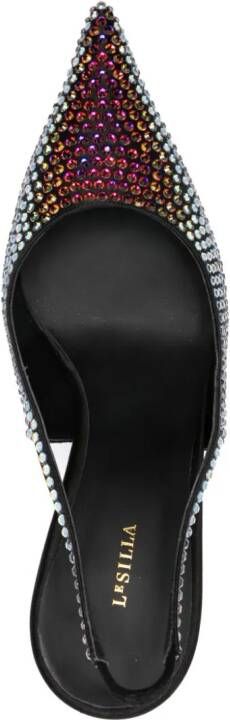 Le Silla Bella 70mm crystal-embellished pumps Black