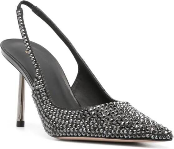 Le Silla Bella 90mm crystal-embellished pumps Black