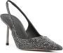 Le Silla Bella 90mm crystal-embellished pumps Black - Thumbnail 2