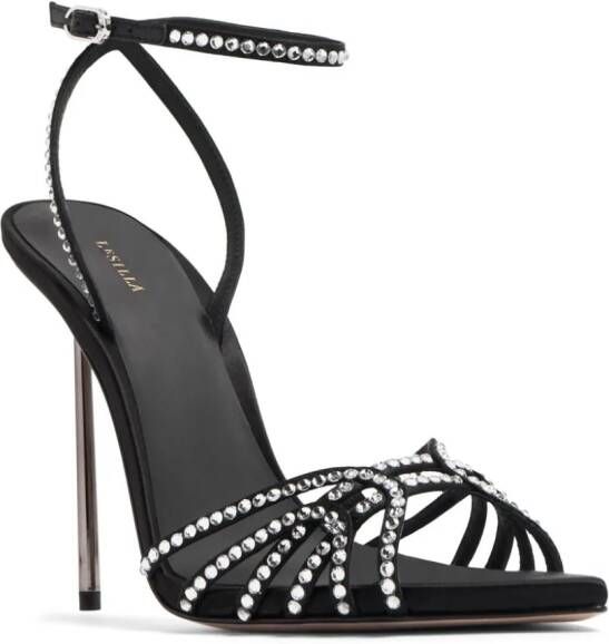 Le Silla Bella Duchess crystal-embellished sandals Black