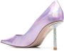Le Silla Bella iridescent-finish pumps Purple - Thumbnail 3