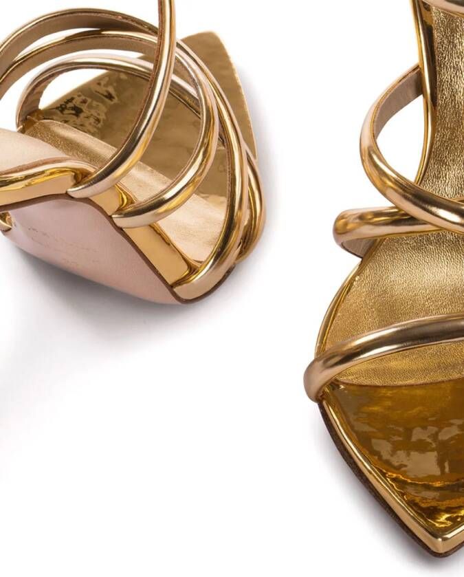 Le Silla Bella leather sandals Gold