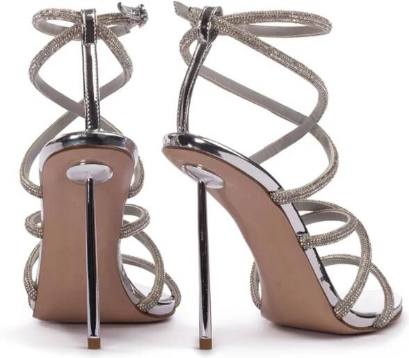 Le Silla Bella rhinestone sandals Silver