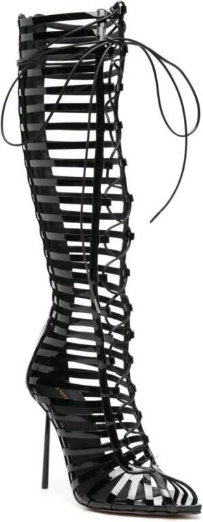 Le Silla Cage 120mm knee-high boot Black