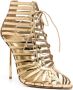 Le Silla Cage 120mm patent-leather sandals Gold - Thumbnail 2