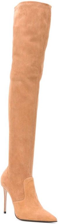 Le Silla Carry Over thigh-high boots Neutrals