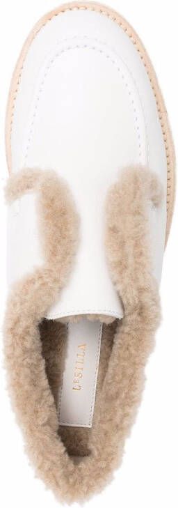 Le Silla chunky-sole leather loafers White