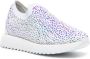 Le Silla Claire crystal-embellished sneakers White - Thumbnail 2