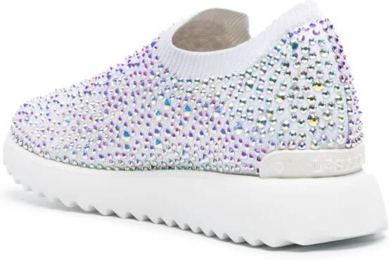 Le Silla Claire crystal-embellished sneakers White
