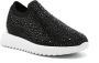 Le Silla Claire rhinestone-embellished sneakers Black - Thumbnail 2