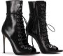 Le Silla Courtney 120mm leather ankle boots Black - Thumbnail 2