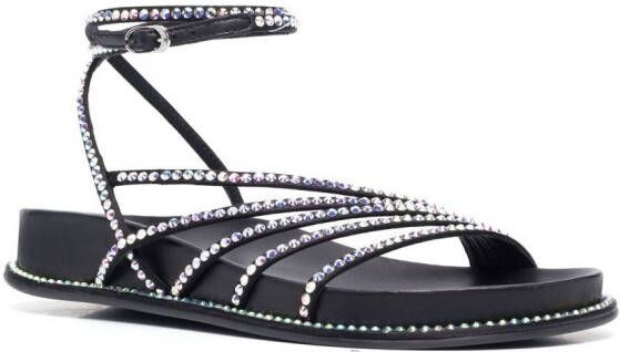 Le Silla crystal-embelished sandals Black