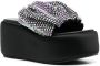 Le Silla crystal-embellished platform sandals Black - Thumbnail 2