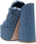 Le Silla denim 170mm platform mules Blue - Thumbnail 3