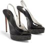 Le Silla Divina crystal-embellished slingback sandals Black - Thumbnail 5
