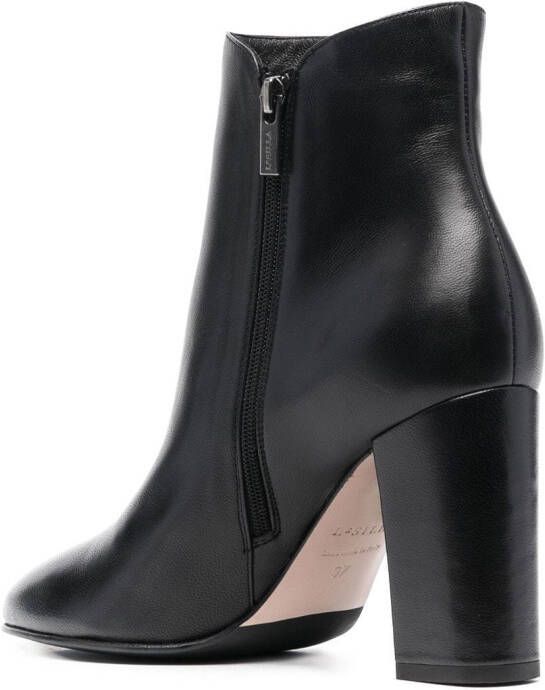 Le Silla Elle 90mm leather ankle boots Black
