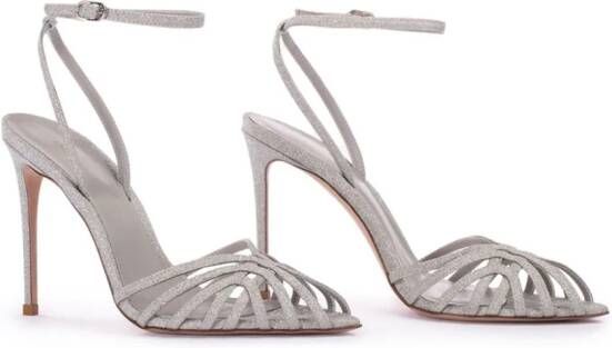 Le Silla Embrace glitter sandals Silver