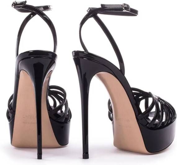 Le Silla Embrace platform sandals Black