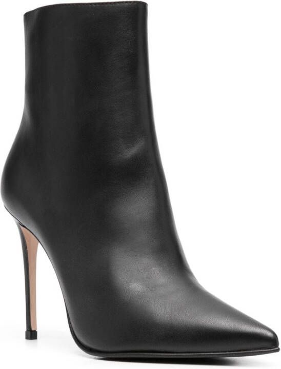 Le Silla Eva 100mm leather ankle boots Black