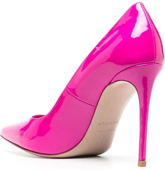 Le Silla Eva 100mm patent pumps Pink