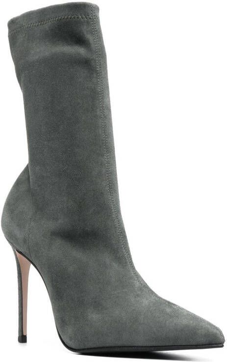 Le Silla Eva 100mm suede ankle boots Grey