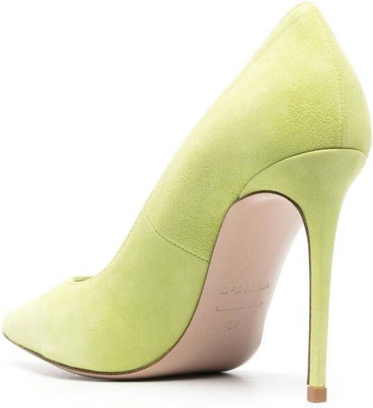 Le Silla Eva 105mm suede pumps Green