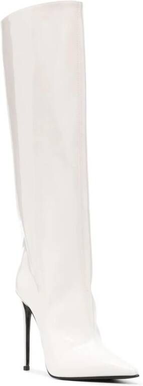 Le Silla Eva 115mm leather boots White