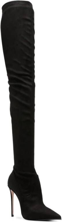 Le Silla Eva 115mm pointed-toe boots Black