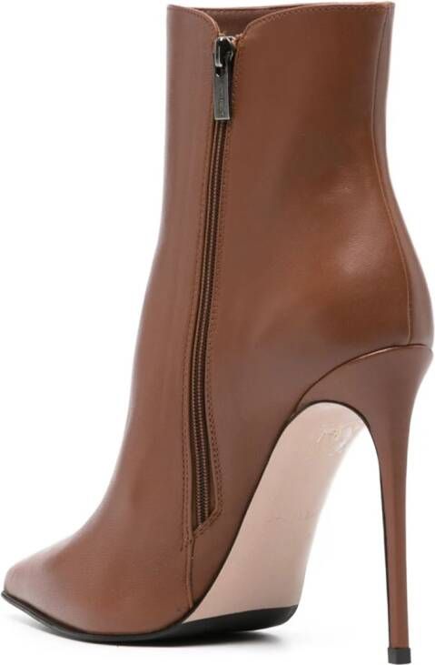 Le Silla Eva 115mm pointed-toe boots Brown