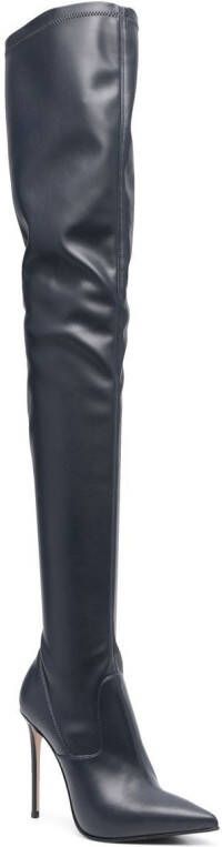 Le Silla Eva 115mm thigh-high boots Blue