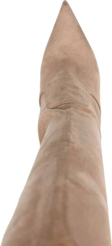 Le Silla Eva 115mm thigh-high boots Neutrals