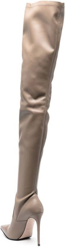 Le Silla Eva 115mm thigh-high boots Neutrals