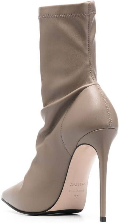Le Silla Eva 120mm ankle boots Brown