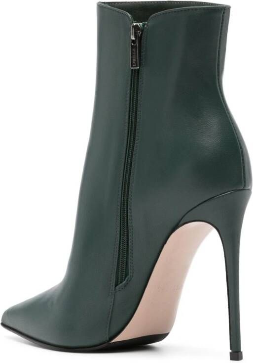 Le Silla Eva 120mm leather ankle boots Green