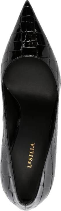 Le Silla Eva 120mm leather pumps Black