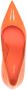 Le Silla Eva 120mm patent-leather pumps Orange - Thumbnail 4